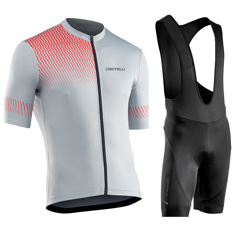 

Cycling Jersey 2026 Team CASTELU Men Cycling Set Racing Bicycle Clothing Suit Breathable Mountain Bike Clothes Sportwears