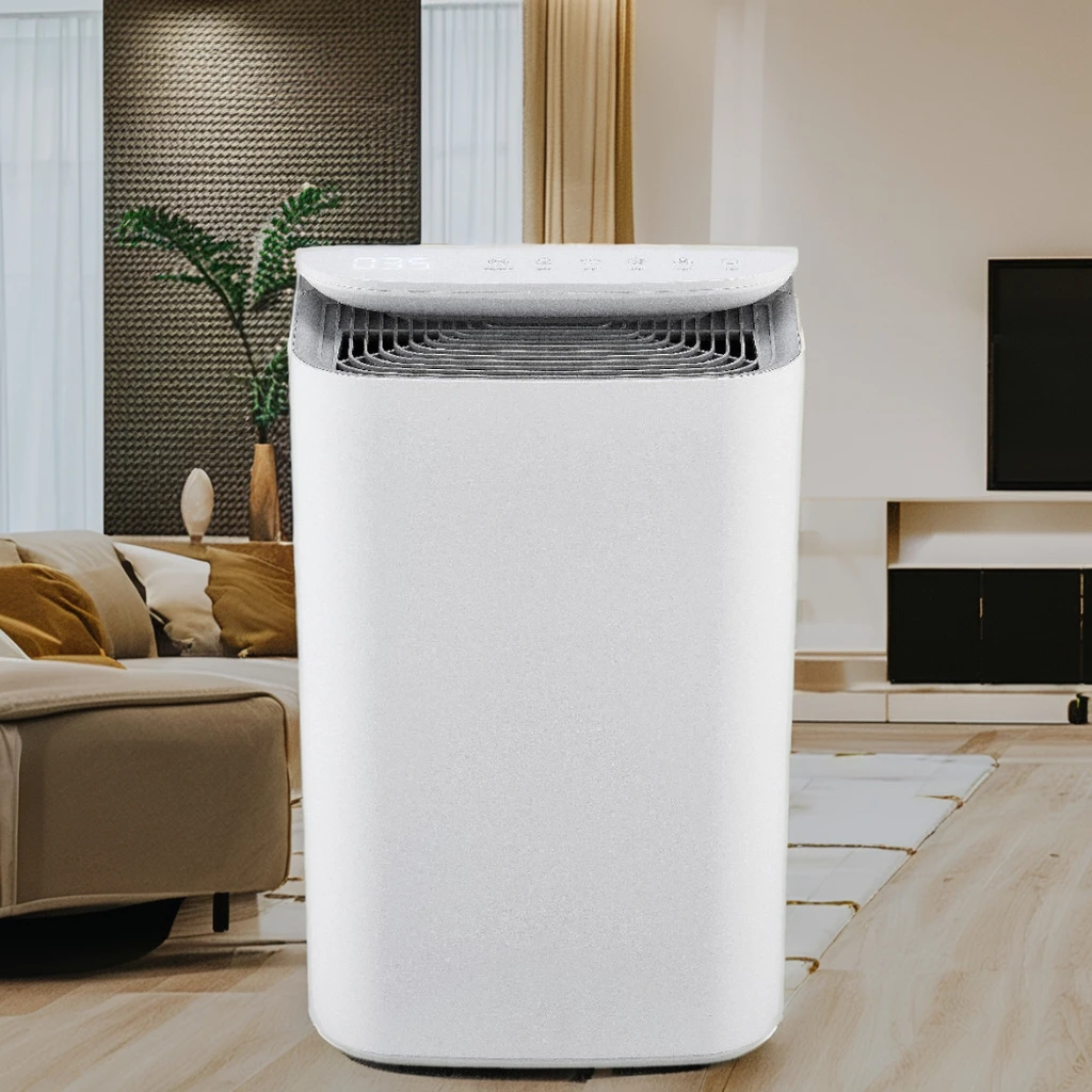 التكنولوجيا التي تعمل باللمس التحكم في التطبيق الإنجليزية الجديدة البسيطة المحمولة الكهربائية البلاستيكية لتنقية الهواء الأيونات السالبة #6