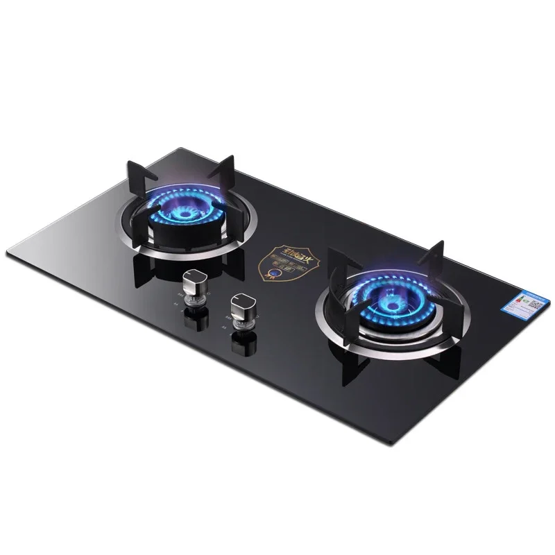 A15 Household Energy-Saving Stove Desktop  Gas Stove  Double-Head Burner 4.2KW Fierce Stove  Liquefied Gas/Natural Gas