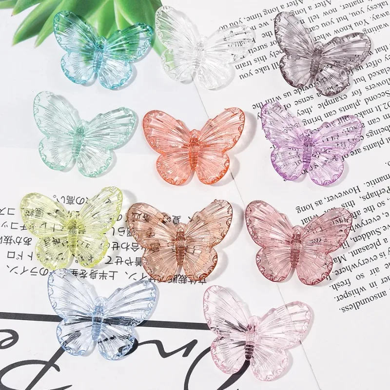 1pc Crystal Butterfly Shoes Charms for Crocs Designer Brand DIY Clogs Charms Fashion Women Sandals Buckle Accessories Elegant