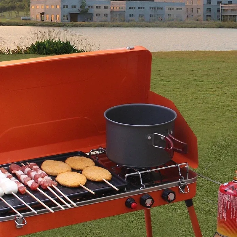

--Ensemble De Batterie De Cuisine Multifonction Pour Camping, Eva De Tourisme Extérieur Gaz Pour Famille, Pique-nique