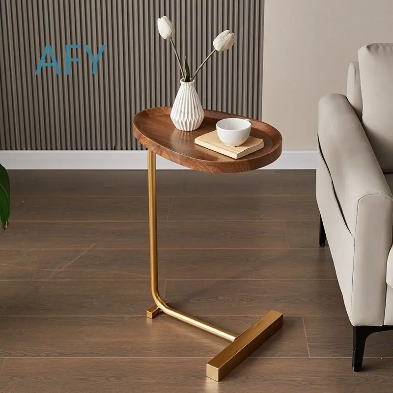Luxury Style Side Table for Small Spaces Minimalist Corner Table for Living Room Bedroom Hotel Airbnb Compact Mobile End