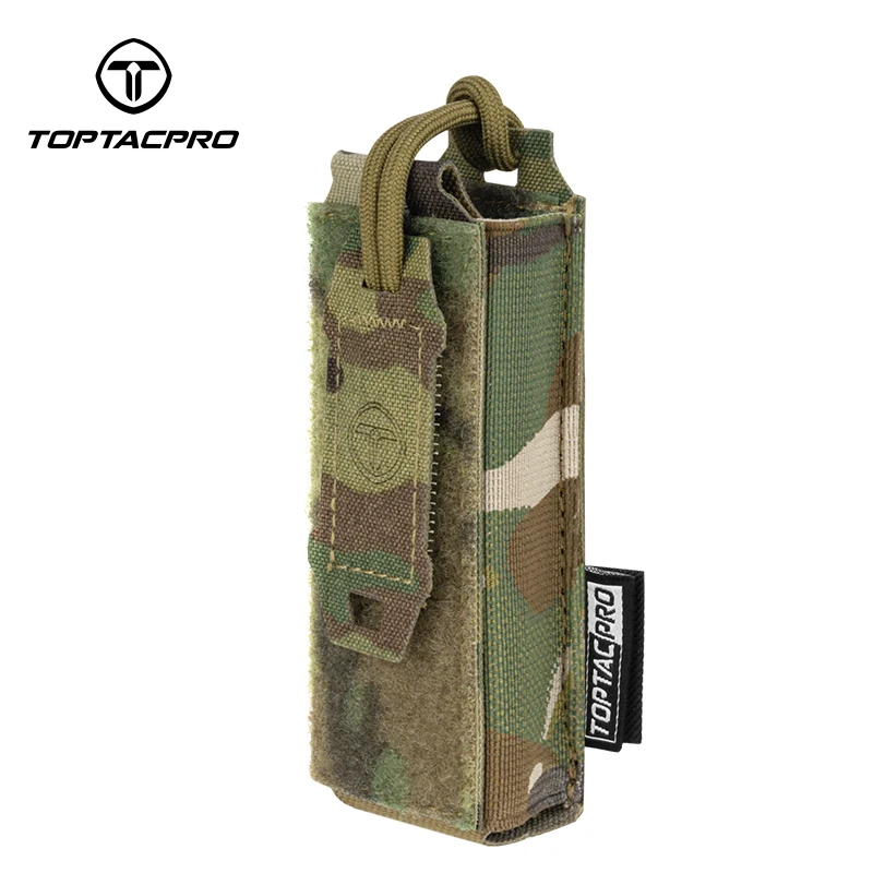 TOPTACPRO Tactical 9mm Mag Pouch Knife Pouch MOLLE Pouch w/ Hook Handle Hunting 8516