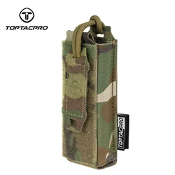 Toptacpro tático 9mm mag bolsa faca molle bolsa com alça de gancho caça 8516