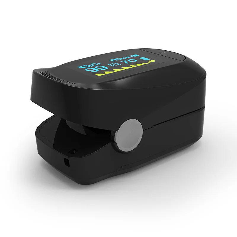 Home Finger Pulse Oximeter Blood Oxygen Saturation Heart Rate Monitor Oxymeters Health Care Device Four Way Display OLED