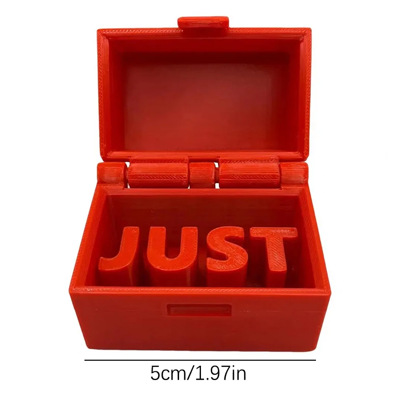 Just In Case Prank Box Funny Gag Gift Stuff Joke Box Novelty Joke Toy Reusable Weird Stuff Small Box With Word Jewelry Organizer