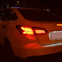 Auto Rear Back Lamps For Ford Focus 2015-2018 LED Car Taillights Assembly Upgrade Highlight Brake Lights Tool Car Accessories