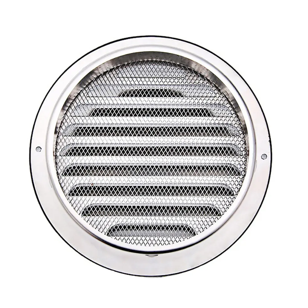 120Mm Stainless Steel Vent Cover for Air Vents Waterproof Dust Insect Resistant Bathroom Kitchen Dryer Exhaust Fan Ceiling