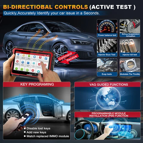 Диагностический сканер LAUNCH X431 PRO ELITE 8 дюймов для автомобилей, OBD/OBD2, CAN FD/DOIP, кодирование ЭБУ, двунаправленная связь, аналог CRP919E BT