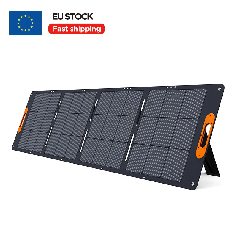 200W Power 4 Folding Solar Panel IP68 Waterproof Portable Mobile Battery Power Bank 19.8V Suitable for Outdoor RV Camping Travel