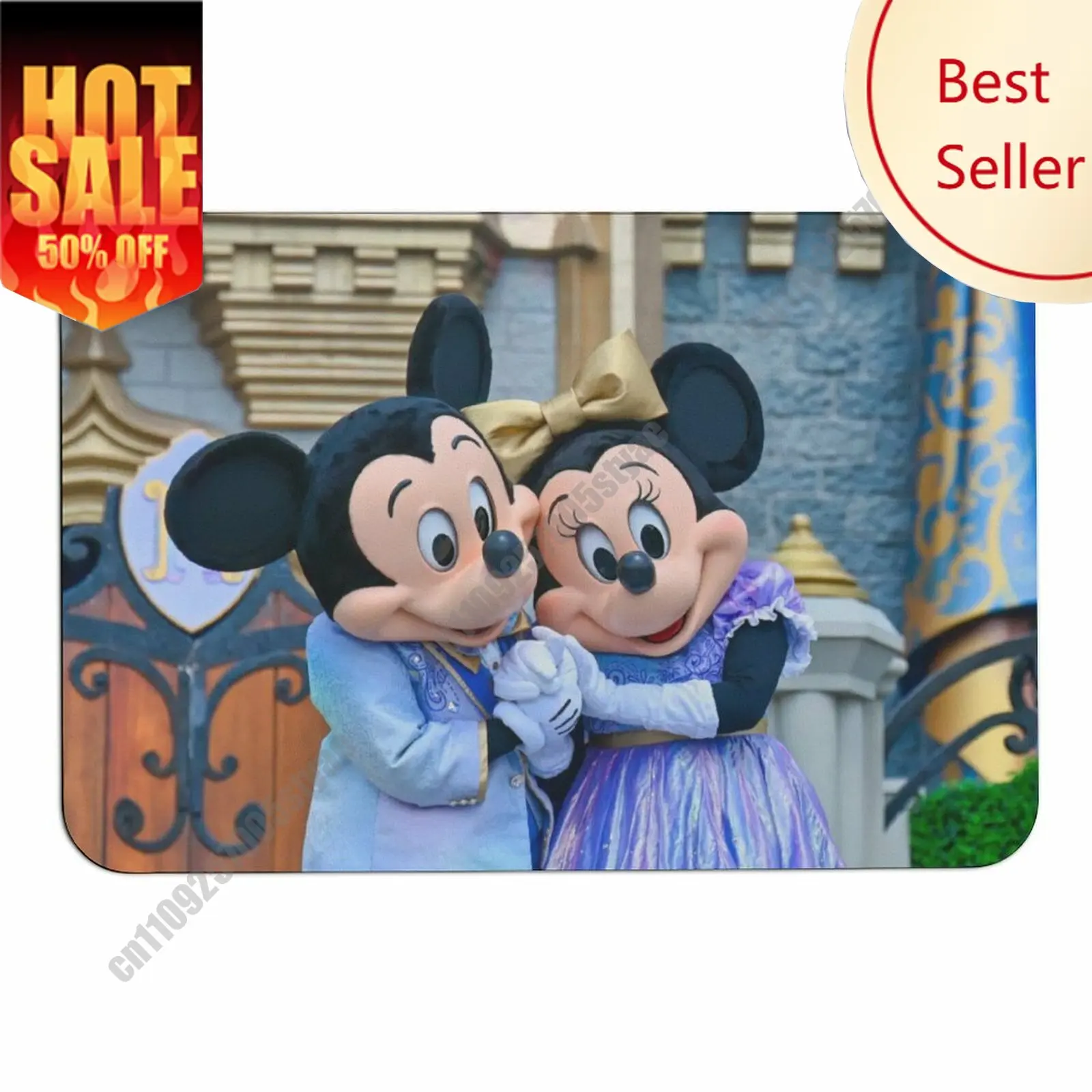 

Mickey Minnie Mouse Doormat Disney Cartoon Rug Floor Mats Welcome Porch Home Holiday Carpet Gifts Custom Non-Slip Rugs Cosplay