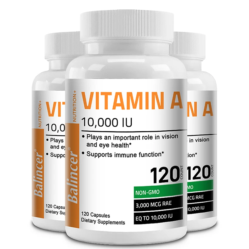 Balincer Vitamin A for Eyes 10,000 IU Supports Vision and Cell Health, Antioxidant Activity and Immune System Function