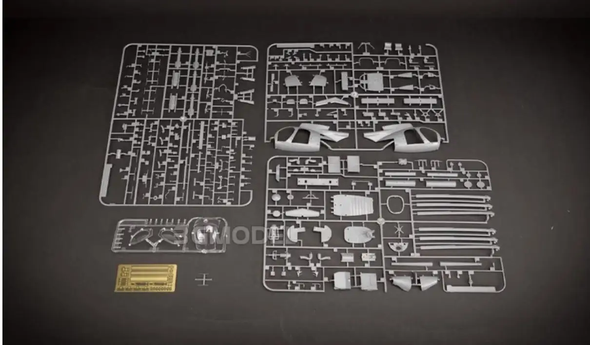 Kitty Hawk 50003 1/35 Scale AH-6J/MH-6J `Nightstalkers` Model Kit NO FIGURE