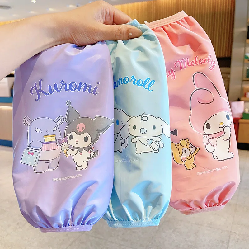 

Sanrio sleeve sets fall and winter anti-fouling and dirt-resistant sleeve long section Hello Kitty waterproof sleeve protector