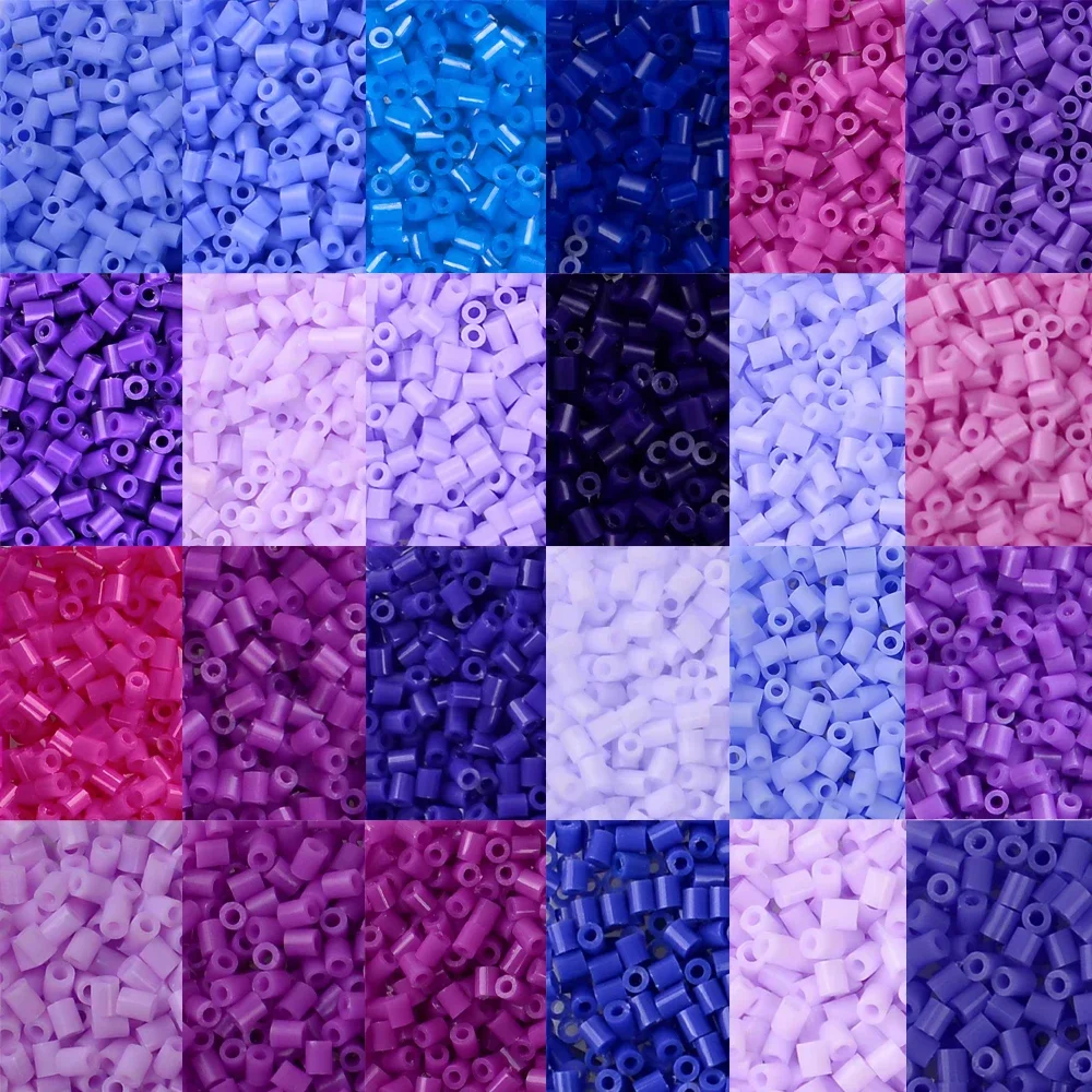 2.6mm Purple Series Hama Beads, 10000pcs DIY Puzzle Handmade Craft, Only Beads No Tool