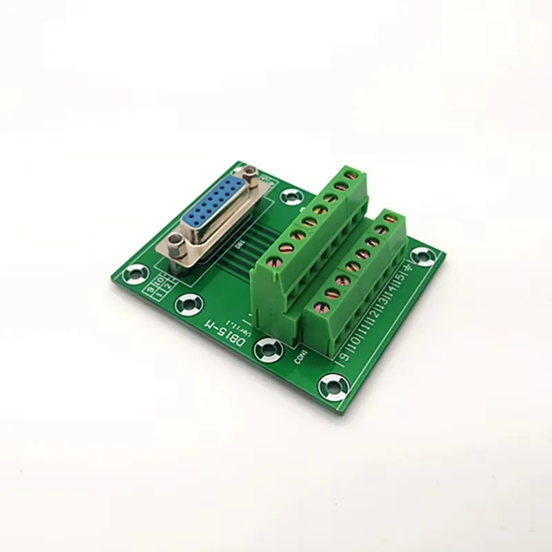 D-SUB DB15 Female Header Breakout Board, Terminal Block, Connector.