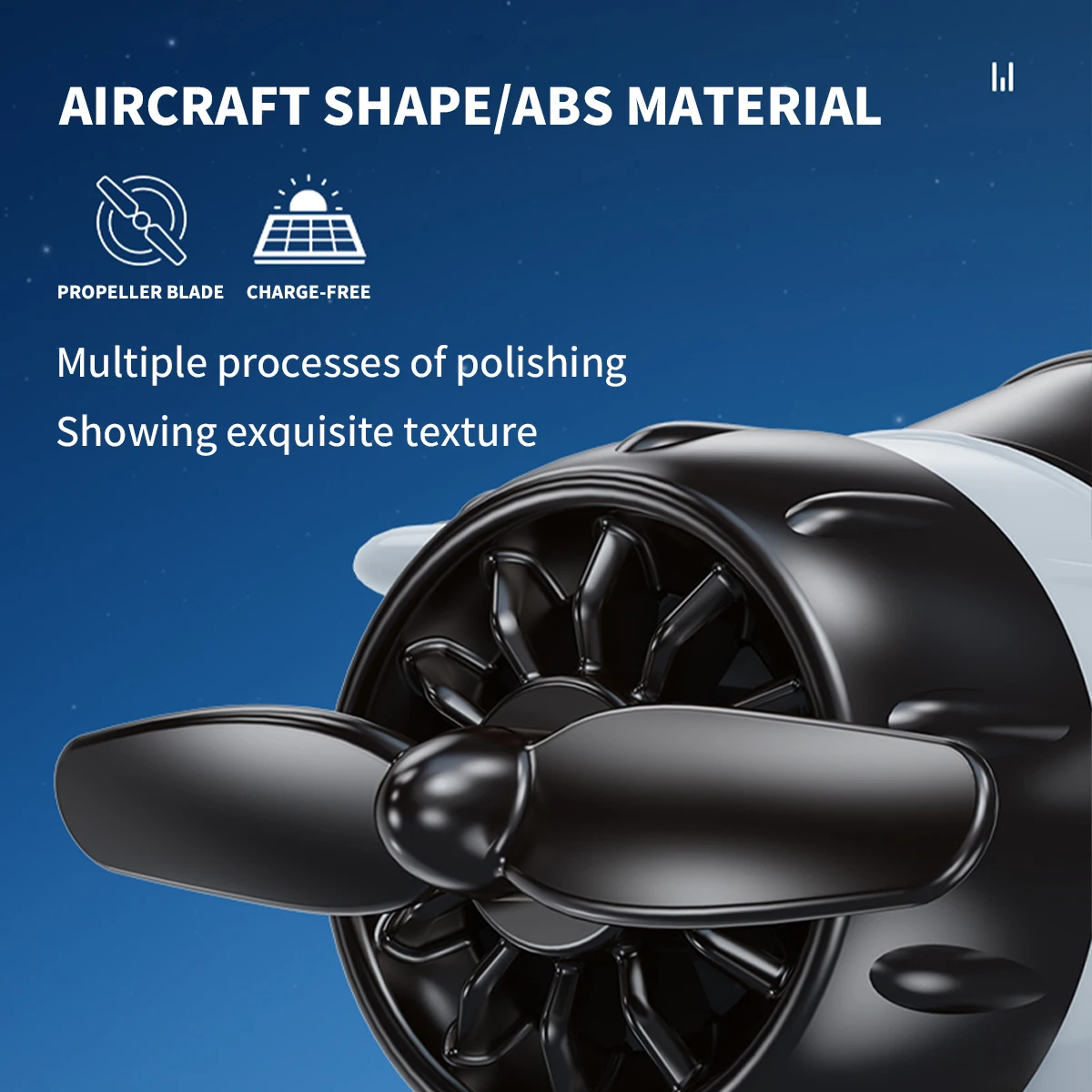 เครื่องประดับรูปเครื่องบินพลังงานแสงอาทิตย์แบบมีมอเตอร์ หมุนได้ 360 องศา °   เครื่องประดับตกแต่งภายในรถยนต์แบบหมุนได้ รูปทรงเครื่องบินพลังงานแสงอาทิตย์ สำหรับคอนโซลกลางรถยนต์และรถ UTV