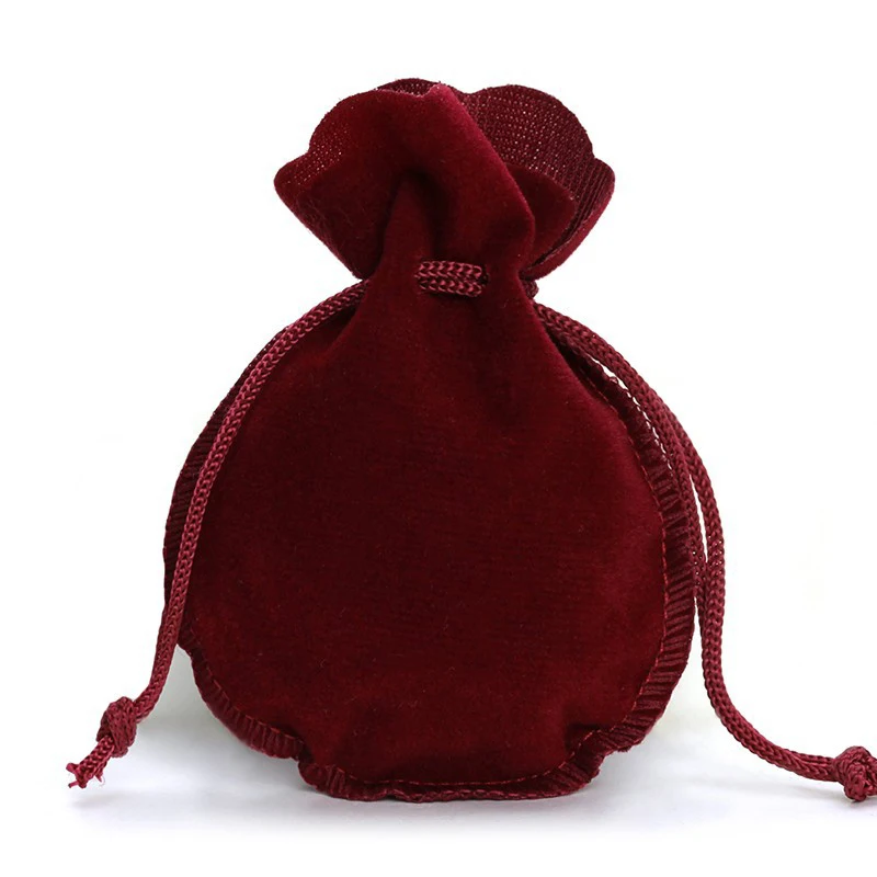 10pcs Calabash Drawstring Bags Velvet Pouch For Jewelry Making Sachet Gift Wedding Party Packages Bead Container Storage