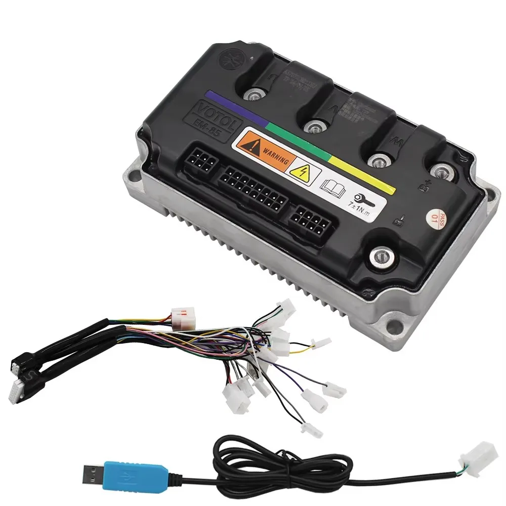 VOTOL EM85 Programmable Sine Wave Controller 48V 60V 72V 85A 72300S For 1000W-2000W Electric Scooter Motor