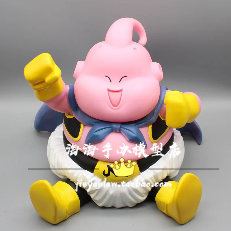 Dragon Ball Super Devil Fat Buu Figure Seated Punch Anime Peripherals Ornament Model Statue Office Decoration Christmas Toy Gift