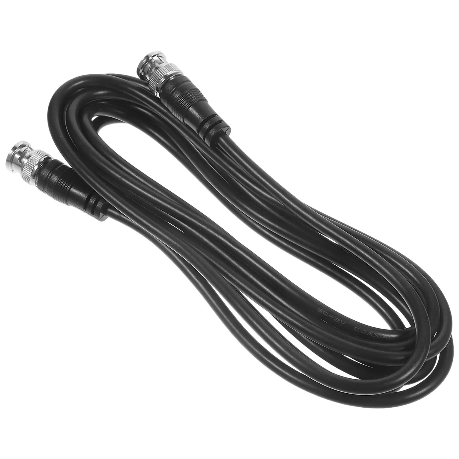 3 Meter Bnc Male Coax Cable Heavy Duty Bnc Extension Connector for Cctv Dvr Surveillance System Industrial Home Use Coaxial