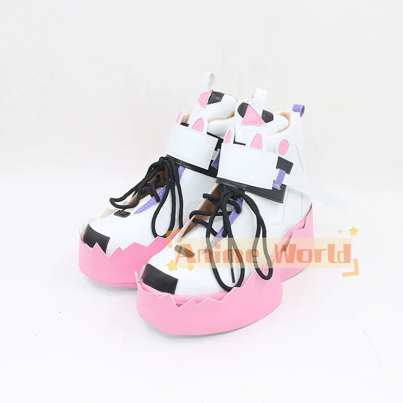 Hololive-Virtual YouTuber Cosplay Sapatos, Botas de Carnaval de Halloween, Custom Made, Advent-en, Mococo Abyssgard
