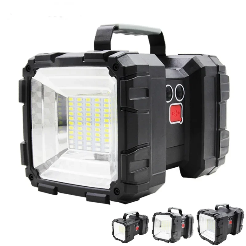 

Super Bright Double Head W844 Flashlight Rechargeable LED Searchlight Floodlight Waterproof Torch Lantern Portable Camping Lamp