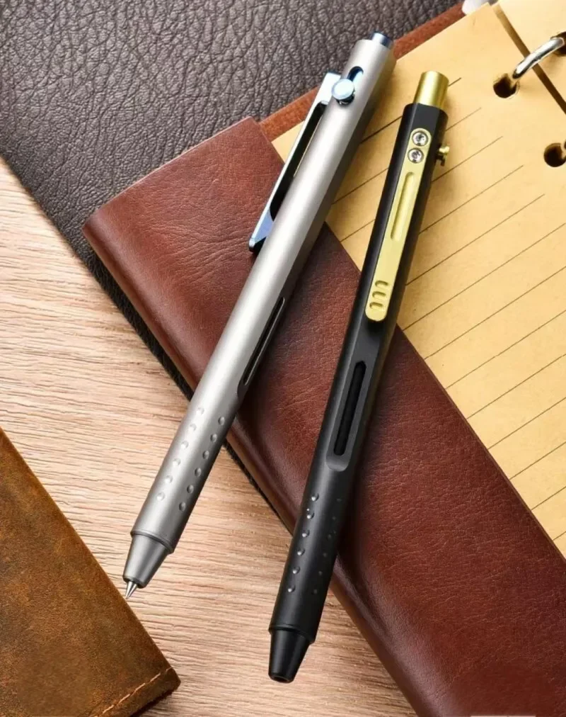 FEGVE EDC Titanium Ballpoint Pen Signature Writing Pocket Pen Business Office Gift