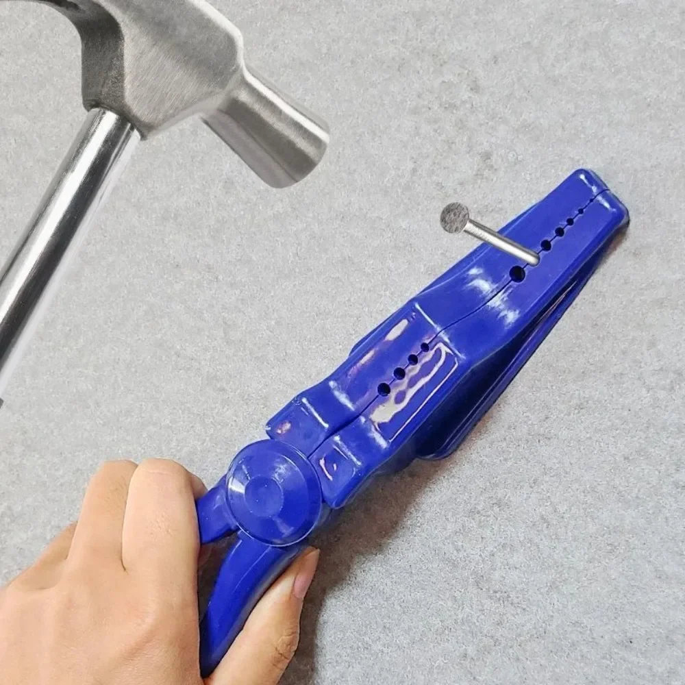 Finger Protection Safety Nail Holder Tool With Sliding Jaw Anti Slip Handle For Hammering DIY Woodworking Home Repair 1Pc