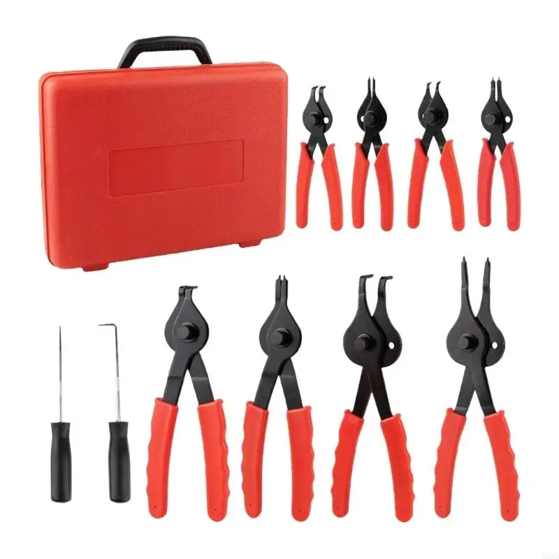 

Complete 10Pcs Retaining Ringing Pliers Mechanics Circlip Tool Set For Automotive Transmission Repair And Industrial Use