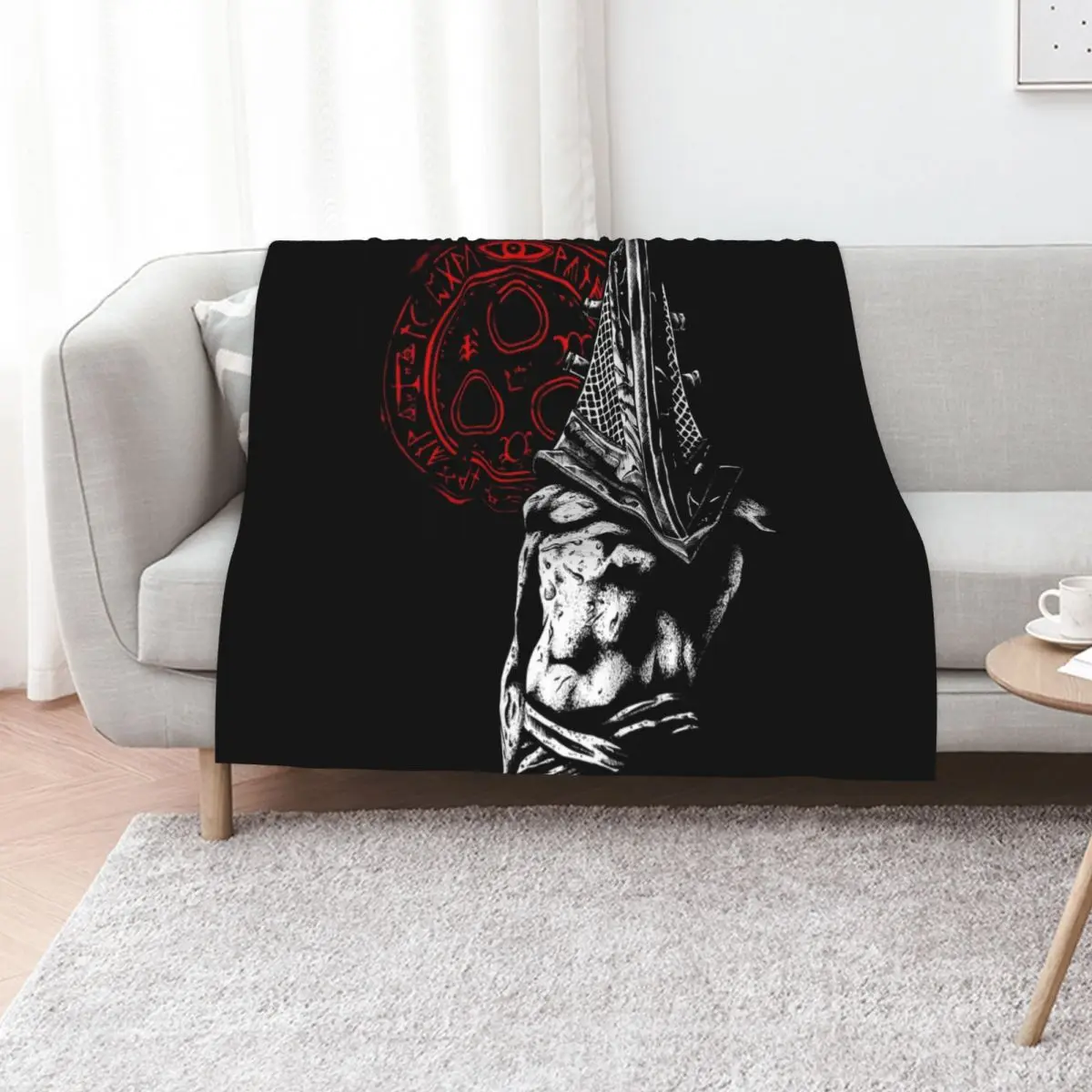 Chain link and fog Throw Blanket Cute Plaid blankets ands anime Polar Summer Comforter Blankets