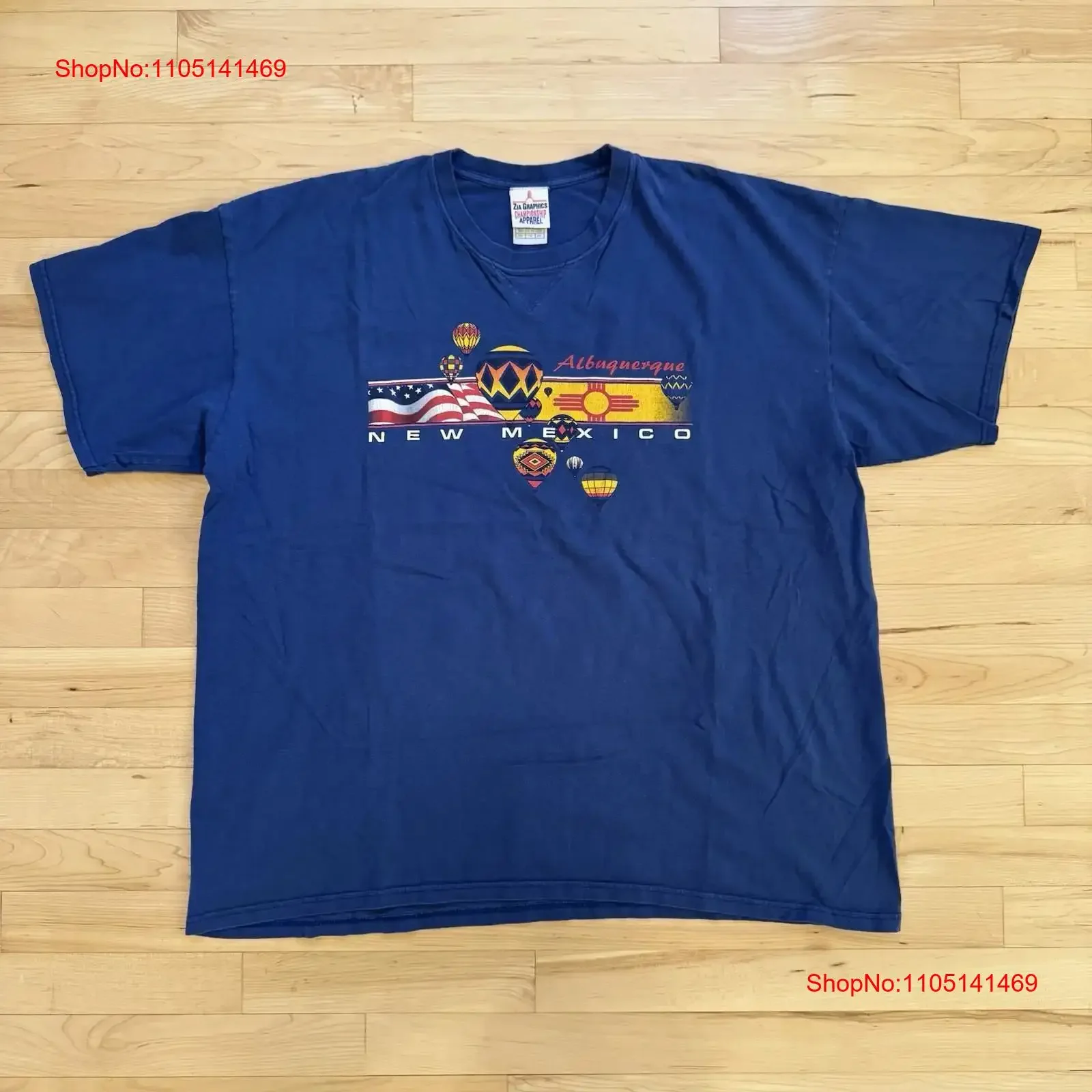 

Футболка с флагом фестиваля воздушных шаров Albuquerque, Нью-Мексико, размер 2XL, винтажная стильная мужская растянутая слегка унисекс