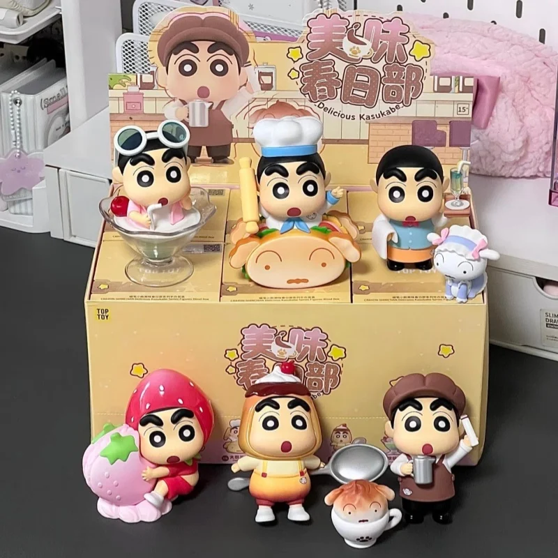 

Hot Sale Genuine Trendy Blind Box Delicious Kasukabe Series Desktop Ornaments Cartoon Anime Figures Collectible Toy Holiday Gift