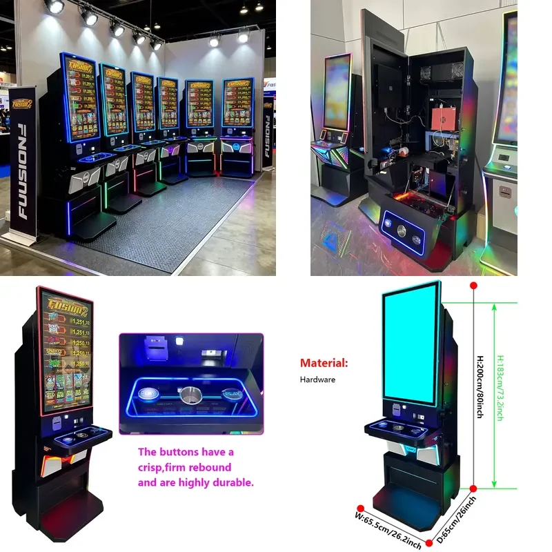 for QIQU Board Ready America Popular 43 inch Skill Game Console Fusion NCG Deluxe Arcade Game Cabinet Metal Skill Game
