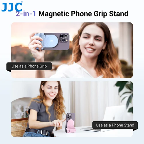 Imagen 2 del producto JJC-agarre magnético para cámara de teléfono, obturador de mano, soporte para teléfono inteligente, obturador inalámbrico, mango remoto para iPhone 16 15 Samsung S
