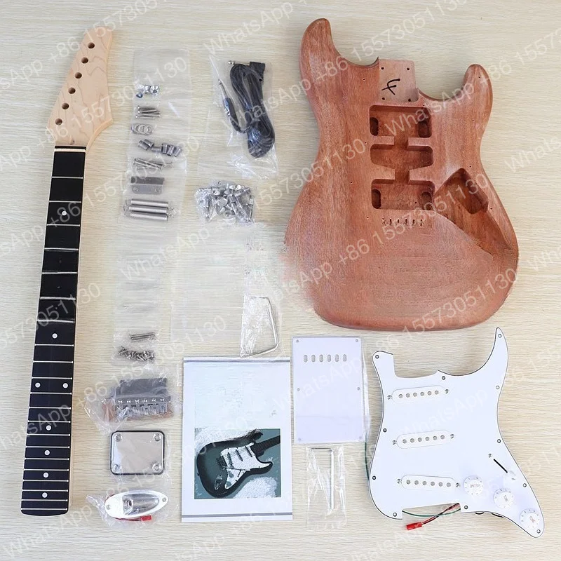 Electric guitar work in progress Assembly set DIY instrument Modified guitar bucket