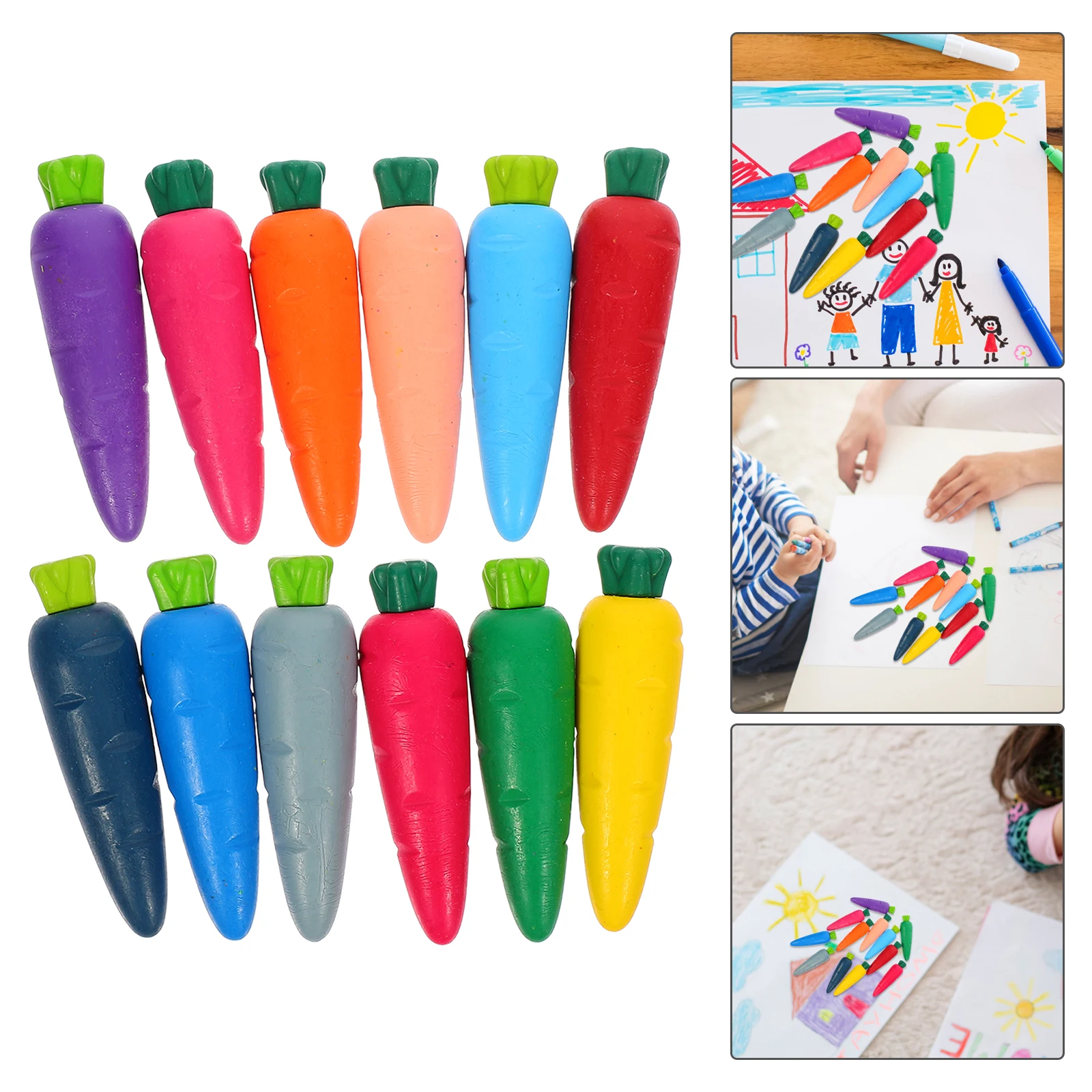 

12 Pcs Toddler Washed Crayons Car Window Paint Markers Washable Painted Child Baby
