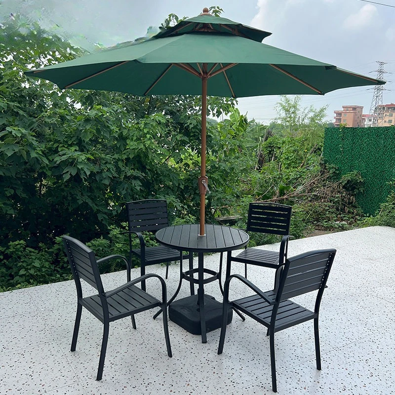 

Customizable outdoor tables and chairs plastic wood open-air waterproof