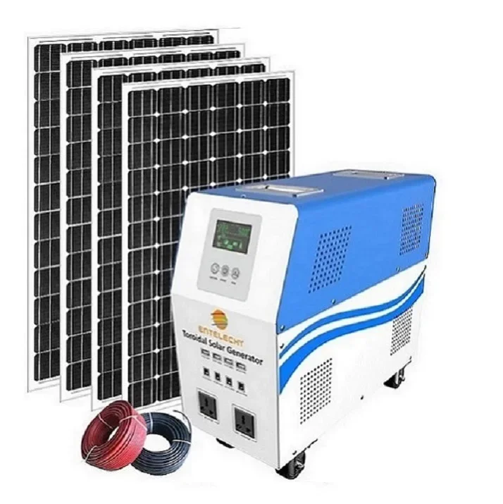 Whole House Solar Generator Generator For Lighting Tv And Fridge, Portable Solar Generator With Solar Panels