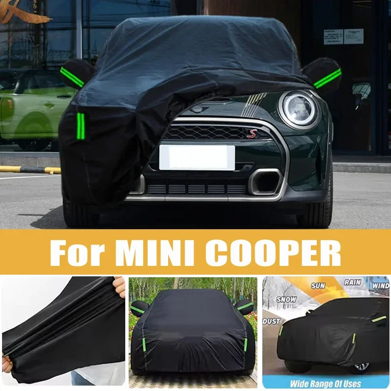 

For MINI COOPER Full Car Cover Four Seasons Universal Outdoor Sun Anti UV Rain Snow Dust Protection Oxford Cloth Car Accessories