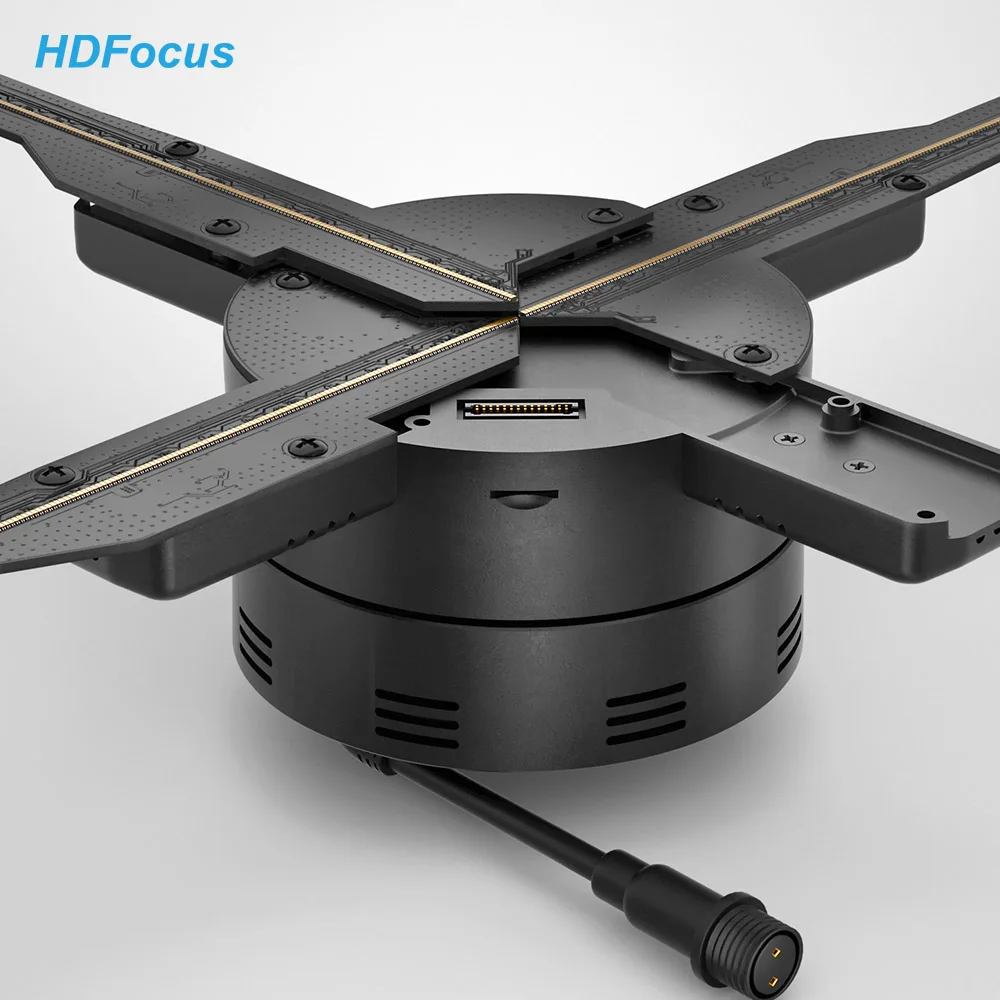 MSHochauflösendes Display, Hologramm-Bildschirm, Lüfter, 3D-Hologramm-Display, 100 cm