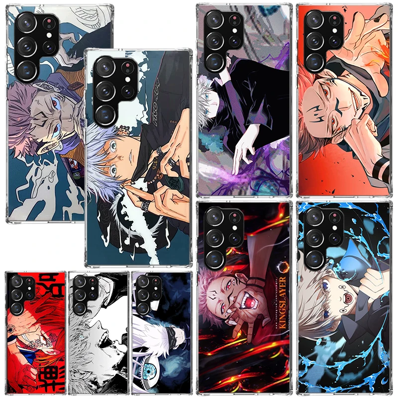 Japan Anime Jujusu-Kaisen Phone Case For Samsung Galaxy S25 S24 S23 S22 Ultra S21 FE S20 Plus S10 + S10E Art Fundas Back Cover S