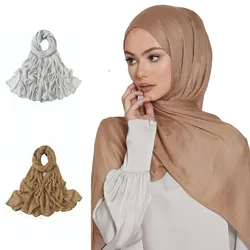 Breathable Viscose Hijabs Musulmans Soft Rayon Hijab Scarf Headscarf Wraps Muslim Women Turban Headbands