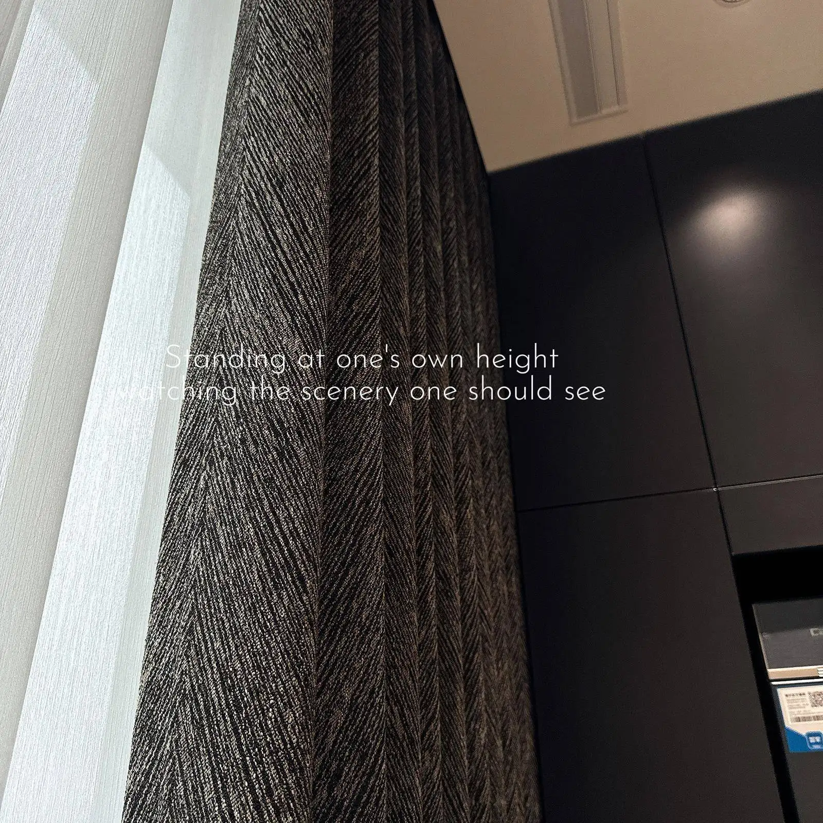 Cortinas Modernas Italianas Simples de Color Negro Trufa, con Textura de Algodón y Lino, Jacquard, Totalmente Opacas, para Sala de Estar y Dormitorio