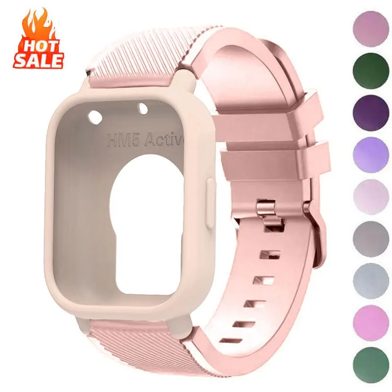 �y�Z�[�����z�V���R���P�[�X + �X�g���b�v Redmi �����p�u���X���b�g�x���g�X�}�[�g���v�o���h Redmi Watch 3/5 �A�N�e�B�u Lite �ی�V�F���J�o�[