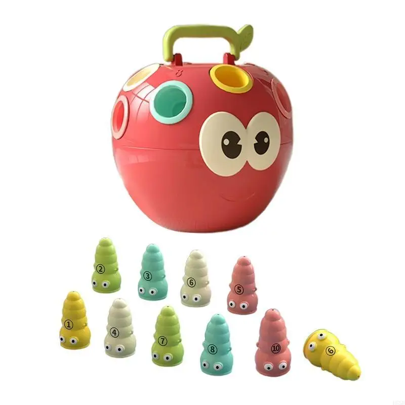 H55B Kids Número simulado Cognição Combinando o jogo portátil plástico colorido