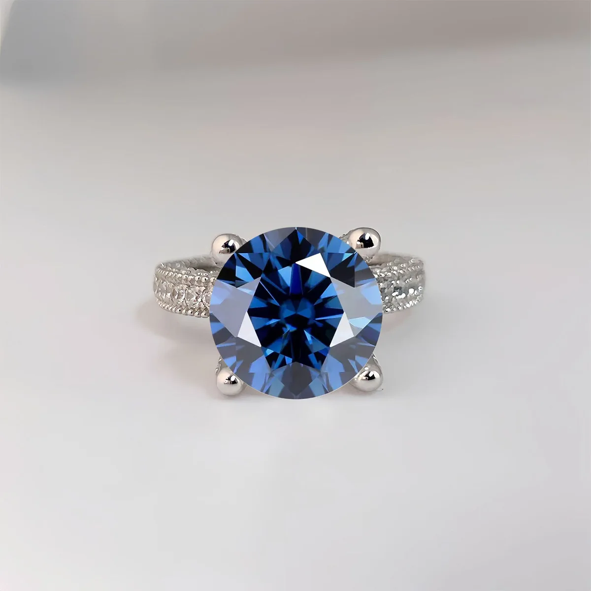 5 Carat Real Moissanite Diamond Rings s925 Sterling Silver 11 Color Moissanite Gemstone Wedding Finger Ring Fine Jewellery GRA