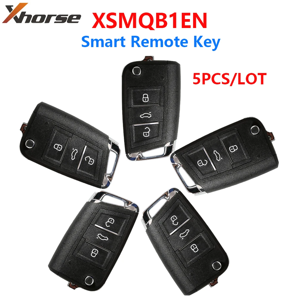 

5Pcs/Lot Xhorse XSMQB1EN Smart Remote Key For V-W MQB Filp 3 Buttons Proximity English Version