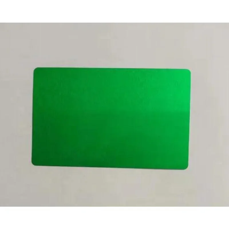 Testing Material for Laser Marking Machine, 50PCS/LOT, Multicolor Aluminium Alloy Metal Sheet, Business Name Cards