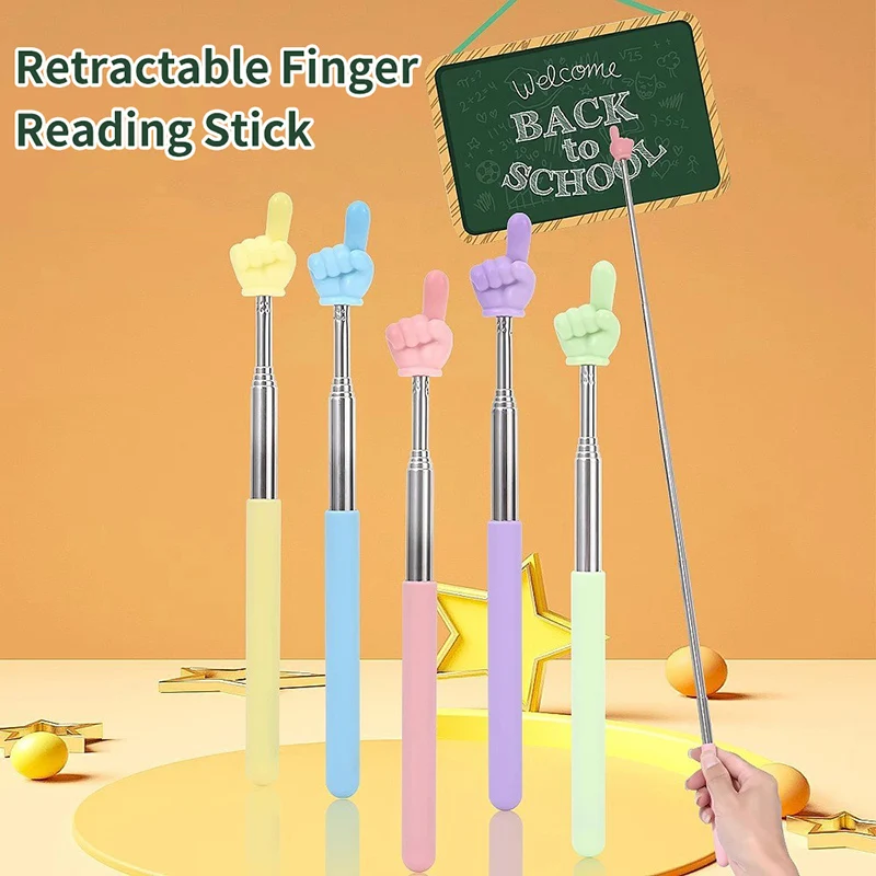 Teacher Finger Reading Stick Preschool Teaching Tools Finger Reading Guide Reading Sticks Handheld For Children Class Pointer